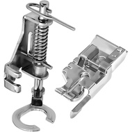 2Pcs Presser Foot Open Toe Free Motion Metal Quilting Darning Presser Foot Embroidery for Brother Si