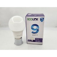 ECOLINK LED BULB 9W WARM WHITE YELLOW ECOLINK BULB 9W LED LIGHT/