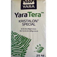 * ORIGINAL * Yara Kristalon 18/18/18/3+Te 25kg / baja "ready stock"