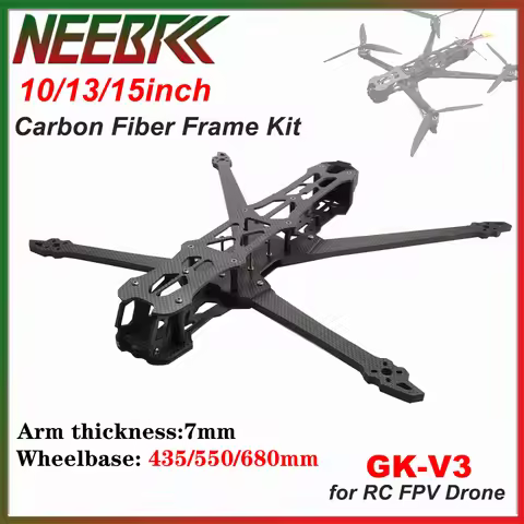 GK-V3 10inch 13inch 15inch Frame Kit 435/550/680mm Carbon Fiber for FPV Drone RC Quadcopter Multicop