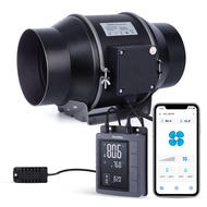 INKBIRD Inline Duct Fan Temperature Humidity Control  for Grow Tents with Smart Controller Variable 