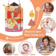 [Redpowderyan.] 1 Set Reward Jar for Kids Classroom Reward Chart Themed Potty Training Rewards Behav