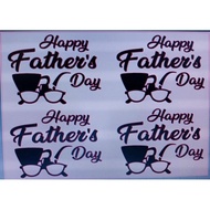 Happy FATHERS DAY 4IN1 STICKER FOR CHAMPIONS SIZE 10-14INCI