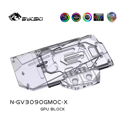 Bykski Water Block Use for GIGABYTE RTX 3080 3090 GAMING EAGLE VISION OC 10G /TURBO 24G / Copper Rad