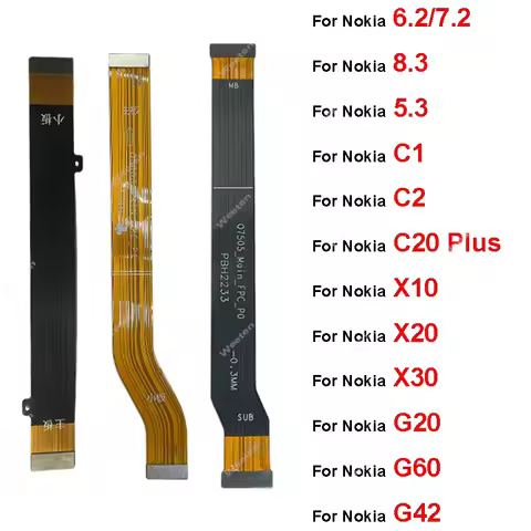 MainBoard Motherboard Flex Cable For Nokia 5.3 7.2 8.3 X10 X20 X71 C1 C2 T20 Motherboard LCD Dispaly