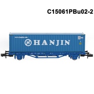 Mô Hình Đường Sắt N Tỷ Lệ 1:160 Xe Phẳng Có Container 20Ft 40Ft Lô Hộp Vận Chuyển Hàng Hóa C15061