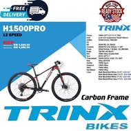 TRINX BICYCLE - H1500 PRO - MTB 29 - CARBON FRAME - SRAM 12 SPEED - Free Shipping (Harga/Price Nego)