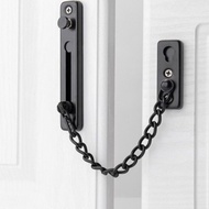 Maple Anti-Theft Stainless Steel Door Chain Lock - MP097 - Black