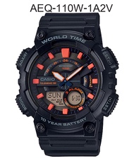 ของแท้100% คาสิโอ นาฬิกาข้อมือ Casio Standard AEQ-110W-1A2 AEQ-110W-1A2V ประกัน1ปี ร้าน Time4You T4U