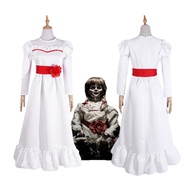 Annabelle High-Quality White Dress - Halloween Horror Kids Costume