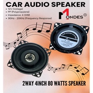 1 PAIR VO-402 ROADSTAR 4" DUAL CONE CAR SPEAKER