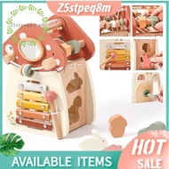 Wooden Activity Cube - 5-In-1 Montessori Toys for 1+ Year Old Boys & Girls, Multipurpose Educational
