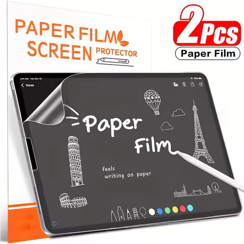 2Pcs Paper Like Matte Screen Protector For iPad Air Pro 13 11 M3 M2, Anti Glare Drawing Film Compati