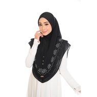 Tudung Sarung Lace Batu | New Lace | Premium Quality | Size M+ L + XL+ 4XL |