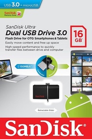 Sandisk Ultra Dual 16GB USB 3.0 150MB/s SDDD2 016G