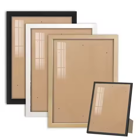 21x30cm & 30x40cm Black Photo Frame Hung on Wall White Photo Frame Poster Certificate Canvas Canvas 