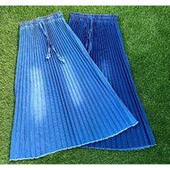 BIO SPRAY PLISKET JEANS SKIRT WOMEN'S BOTTOM