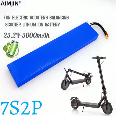 7s2p Battery 25.2V 5000mAh Rechargeable lithium-ion batteries 18650 battery pack