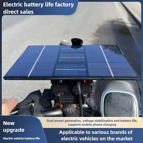 Best-Selling EV Range Extender - Universal Solar/Wind Charger for E-Bike/E-Scooter Battery Booster (