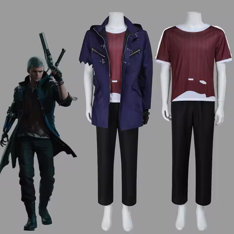 DMC Nero Cosplay Costume, Devil May Cry Nero Costume For Men, Halloween Gothic Costume For Men