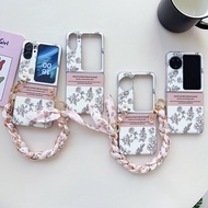 Aesthetic Flower Casing for OPPO Find N3 Flip N2 Flip Shiny N3Flip N2Flip Women Phone Case