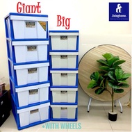 Twins Dolphin 5 Tier Plastic Drawer / Plastic Cabinet / Storage Cabinet / Rak Baju Almari Pakaian Laci Pakaian / BIG