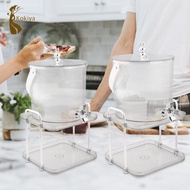 [kokiya] Beverage Dispenser Water Bottle with Faucet Bucket Large Capacity with Stand