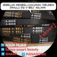 vbelt fan belt Van bel karet mesin cuci Sanyo smart beauty Aqua hijab  Sharp panasonic A -820E A820E