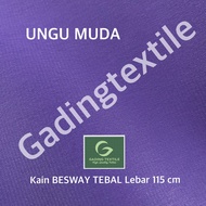 ( per setengah meter ) kain BSY BESWAY TEBAL polyester lebar 115 cm meteran bahan baju gamis koko ka