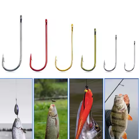150Pcs Aberdeen Hooks Fishing Hooks Kit Long Shank Light Wire Fishhooks Fly tying fishing hooks for 