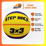 Stepback 3x3 Vietnamese Spirit leather basketball, competition standard basketball ball