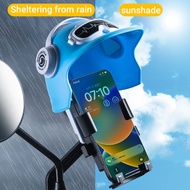 Waterproof Shading Mobile Phone Holder with Helme Motorcycle Bicycle Phone Holder Protector