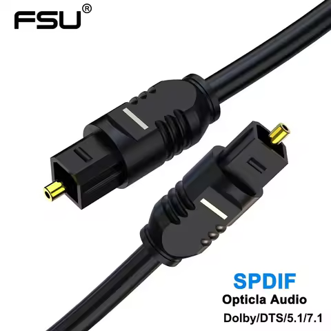 FSU Digital Optical Audio Cable Toslink 1m 3m SPDIF Coaxial Cable for Xbox 360 Amplifiers Blu-ray Pl