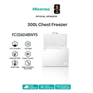 Hisense Official Store Chest Freezer 卧式冷柜 (300L) FC326D4BWYS