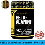 Primaforce Beta Alanine Powder Unflavored 500 Grams - Gluten Free Non-GMO Supplement 100servings - S