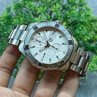 Tag Heuer Aquaracer Chronograph White Dial Calibre 16 CAY2111 Automatic 43mm