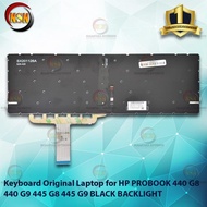 Keyboard for PROBOOK 440 G8 440 G9 445 G8 445 G9 BLACK BACKLIGHT Original