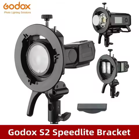 Godox Bowens Mount Flash S2 S-type Holder Bracket for Godox V1 V860II AD200 Round Head Speedlite V86