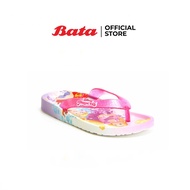 Bata รองเท้าแตะ แบบคีบโป้ง สำหรับเด็กเล็ก Disney รุ่น My Princess I สีชมพู - 1725707 UK:09 One