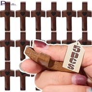 1/3/5Pcs Handheld Black Walnut Praying Crosses - Emotional Support Gifts - Lightweight Portable Mini