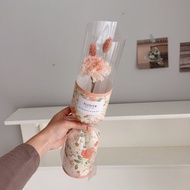 繁花系列 單支蜜桃康乃馨永生花束