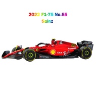 Bburago 1/43 2022 F1 Cars Red Bull RB18 Ferrari F1-75 Mercedes AMG W13 Racing Cars Toys  Alloy Vehic