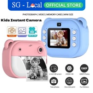 Instant Print Children Digital Camera Thermal Print Camera Instant Photo Printing Camera Dual-Lens V
