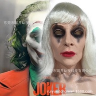 Dark Knight Joker Badut berambut hijau Harley Quinn Badut Lateks Wanita Badut Seram Lucu