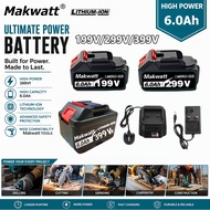Makwatt 199V 299V 399V Lithium Battery Rechargeable Replacement Power Tool Battery Pack