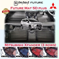 Mitsubishi Xpander MPV FUTURE Car Floor Mat 5D plus Carpet Carmats 3 ROWS  PU Leather Expanderr