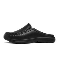 防滑防水廚房鞋 男裝大碼透氣EVA涼鞋 防油污工作鞋- 黑色 39