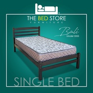 TBS BALI - Single Bed Solid Wood / Katil Bujang Kayu Padu / Black (3355 BALI)