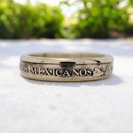 墨西哥硬幣戒指，墨西哥舊硬幣戒指，墨西哥硬幣戒指，墨西哥戒指