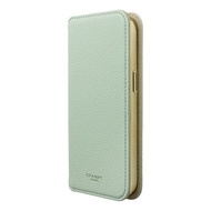 GRAMAS i15系列 Shrink 掀蓋皮套手機殼 iPhone 15 Pro 綠色